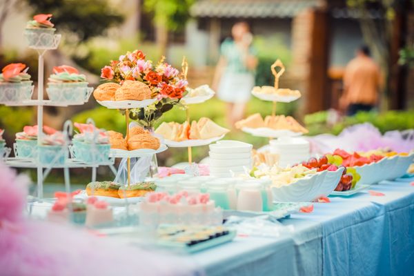 Wedding table setup