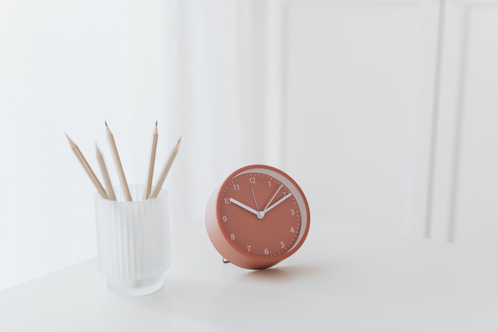 A clock on the work desk — of cash, effort, and time, only one never refills