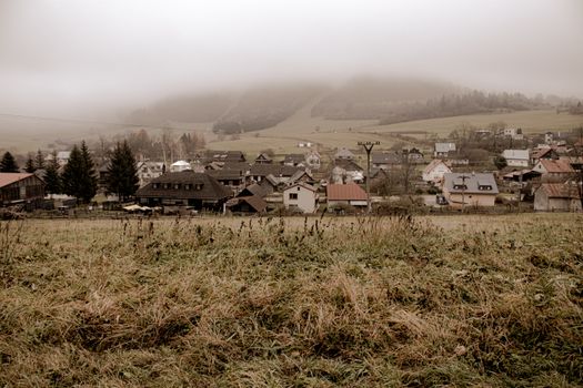 White and Brown Houses on Green Grass Field