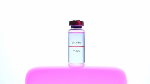 Free A Vaccine in a Vial Stock Photo
