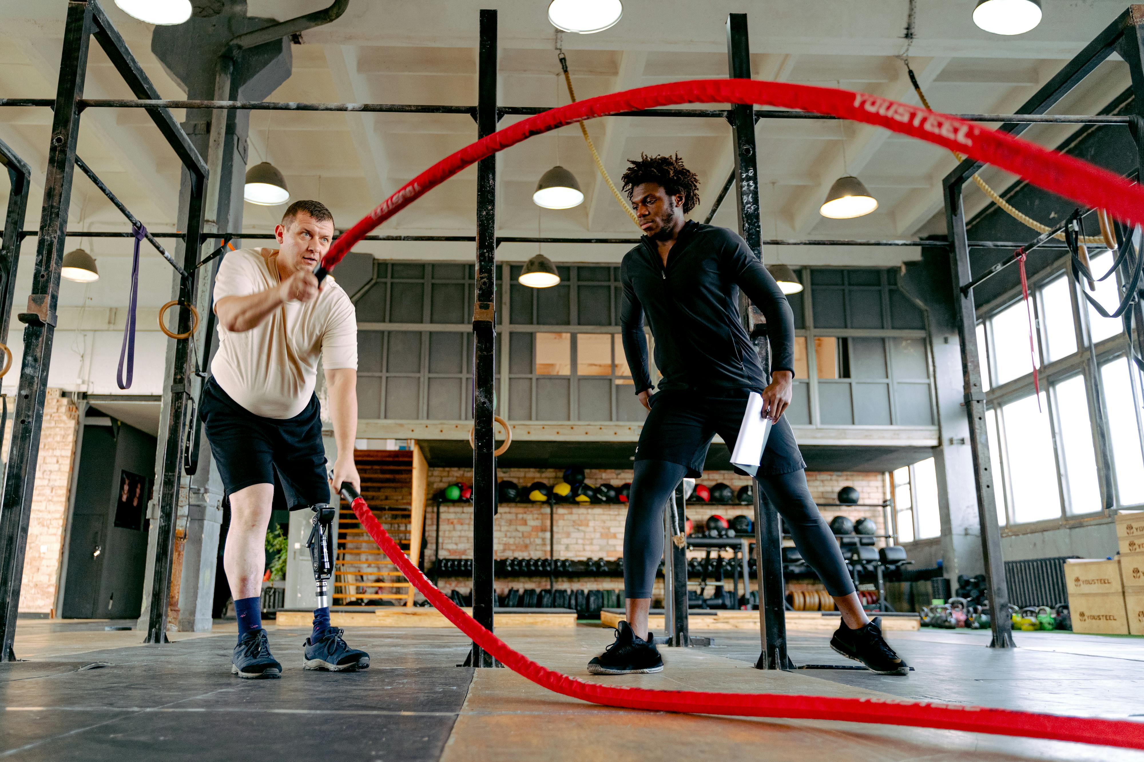 Man With A Prosthetic Leg Exercising · Free Stock Photo