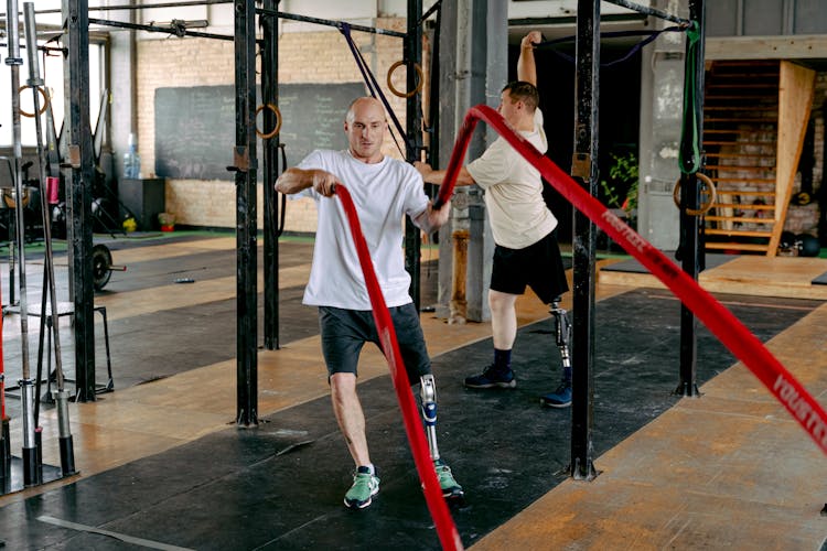 Two Men At A Gym