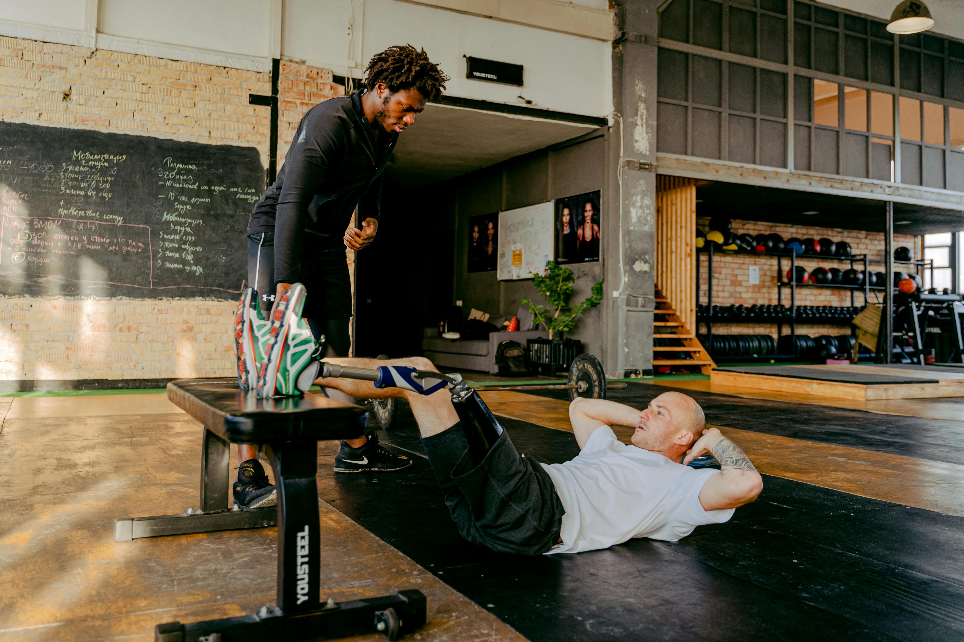 Man With A Prosthetic Leg Exercising · Free Stock Photo