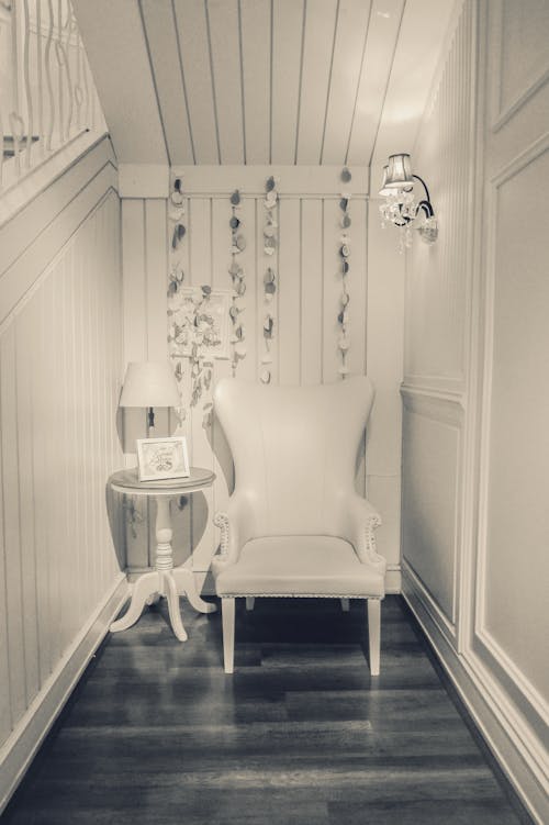 Free stock photo of armchair, vintage, white