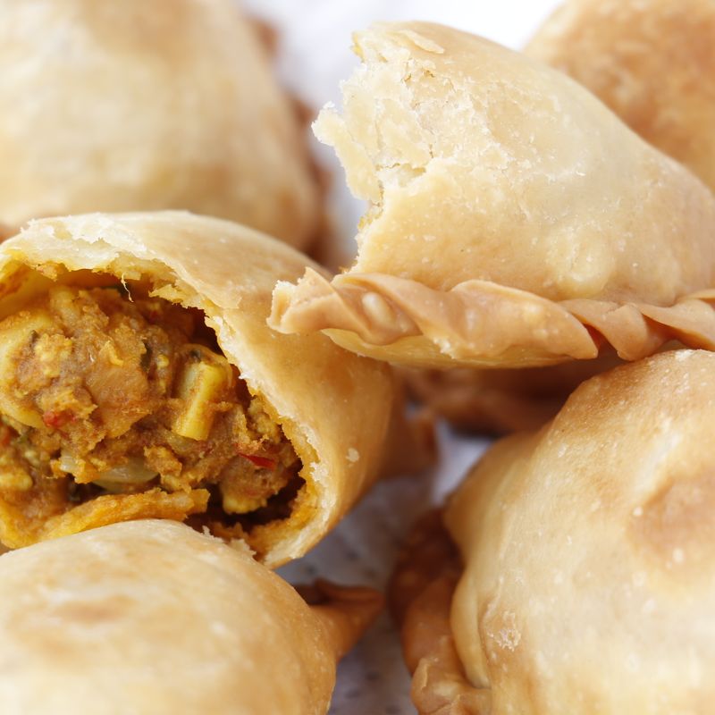 Thai Chicken and Potato Curry Puffs