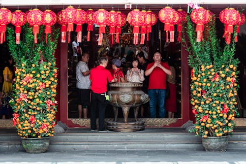 Foto stok gratis agama, arsitektur cina, berdoa