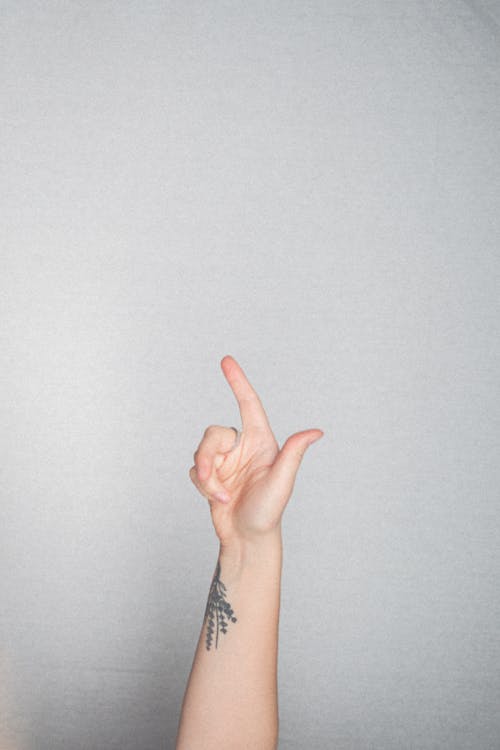 Hand against a White Background