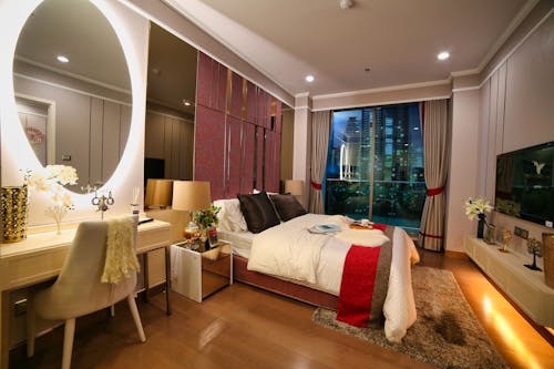 Free Modern Bedroom Interior Stock Photo