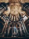 Majestic cathedral dome in Gothic style