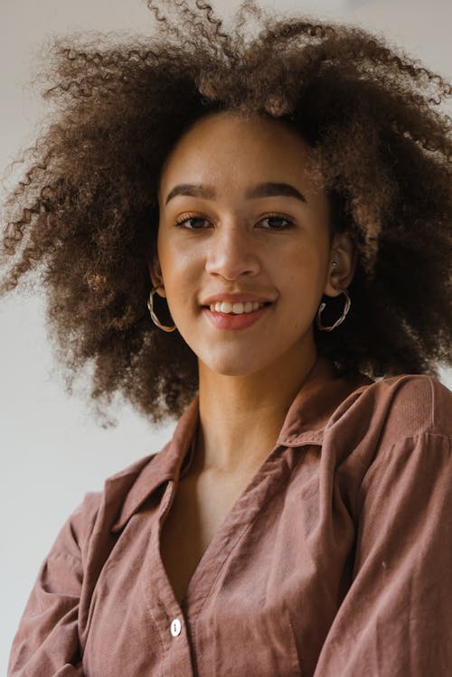 Ingyenes stockfotó afro haj, álló kép, beltéri témában
