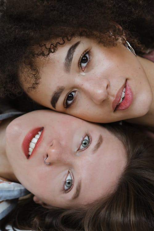 Free Women Looking at the Camera Stock Photo