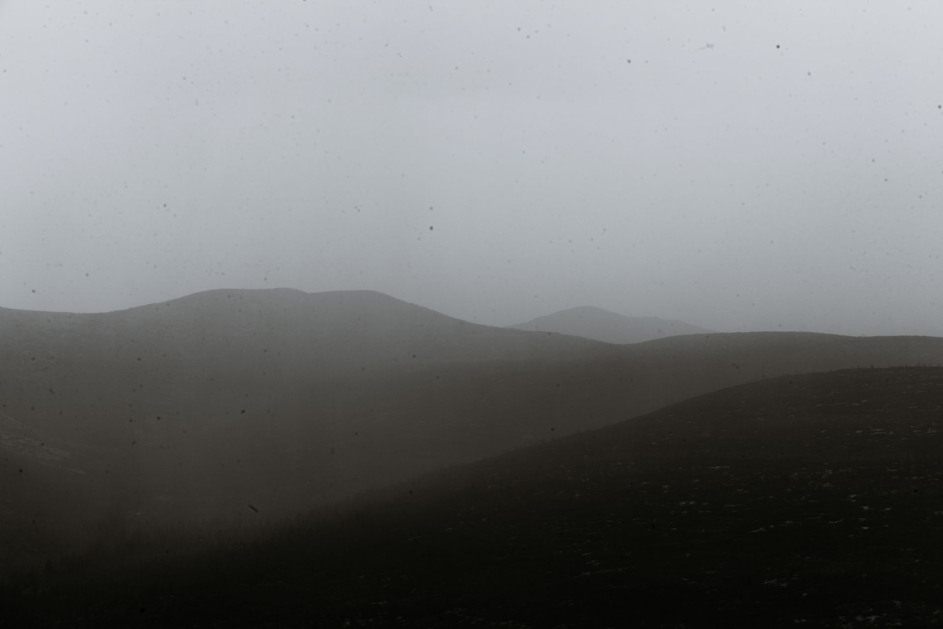 Mañana nublada sobre las tierras altas kenianas cerca de Nanyuki.