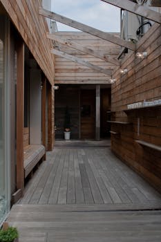 Elegant wooden architecture with natural light in Japan, showcasing contemporary design.