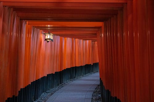 Free Fushimi Inari Shrine Hallway Stock Photo