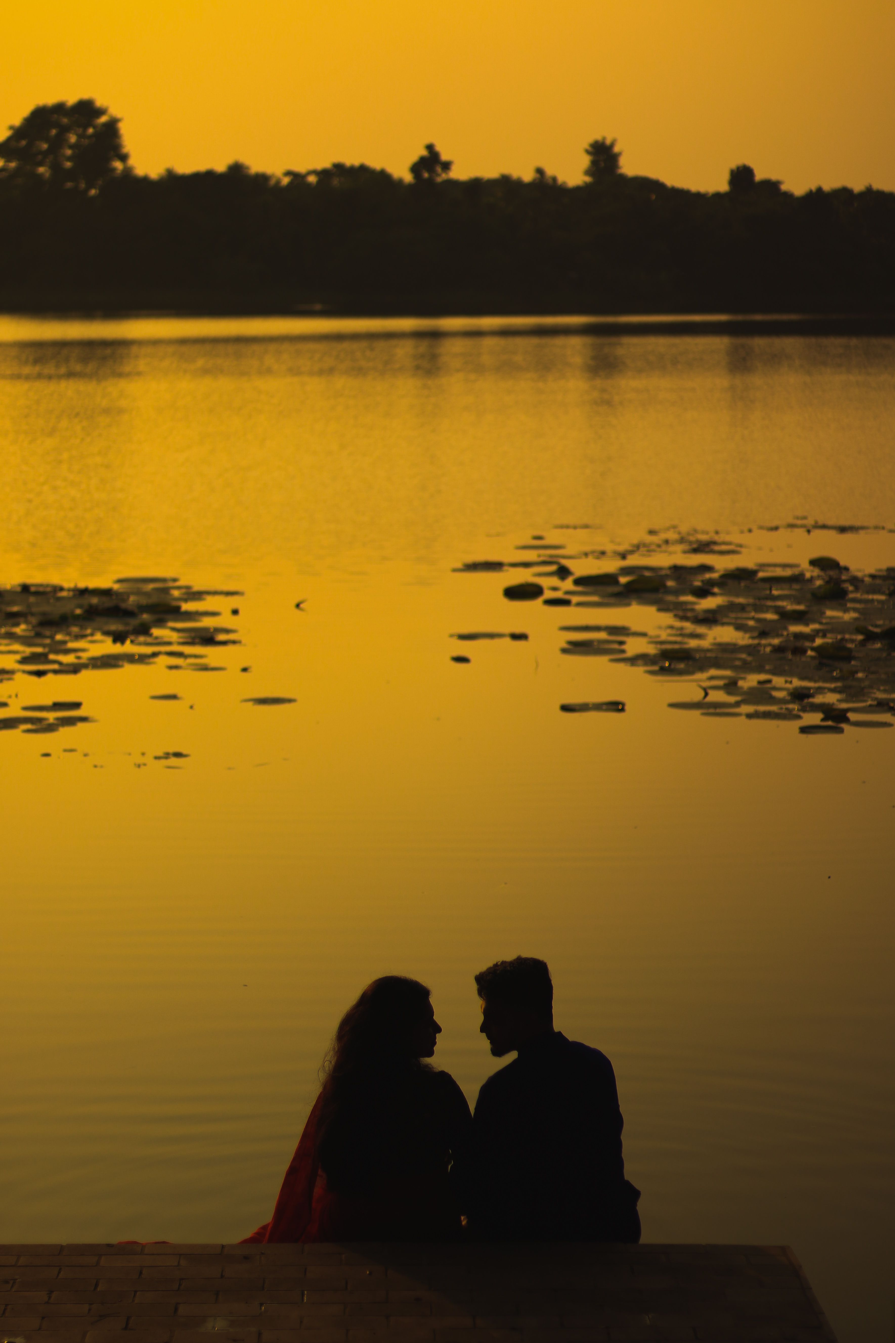 A Couple by the Lake · Free Stock Photo