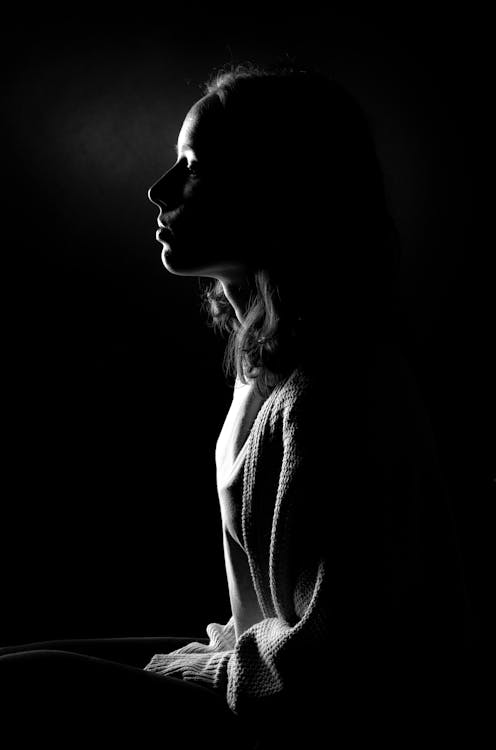black and white female figure photography