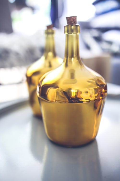 Golden bottle