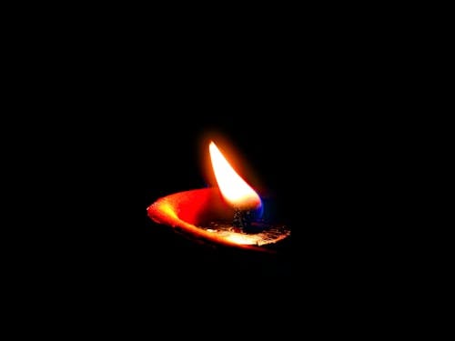 Foto stok gratis api, background hitam, festival hindu
