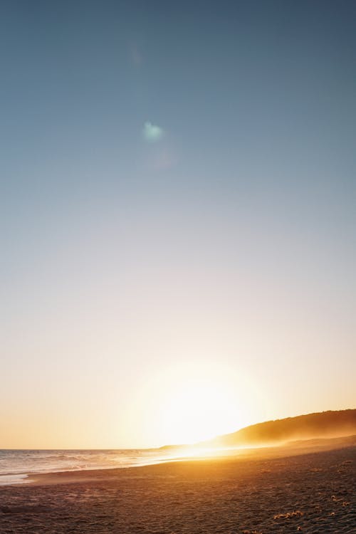 Seashore during Sunset