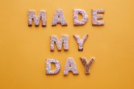 Flat Lay of Letter Shaped Cookies