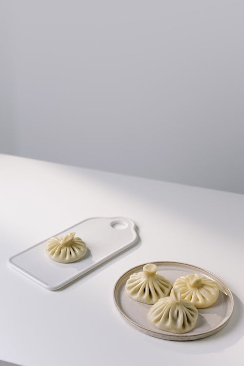 Free Flatlay Photo of Dumplings on the Plate Stock Photo