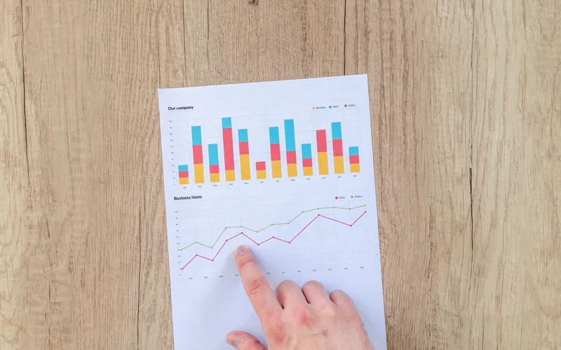 Gráfico evolución ROI web mensual trimestral