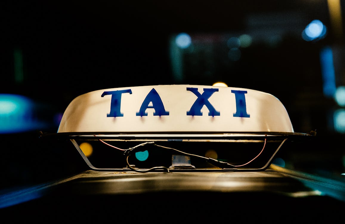 Macro Opname Van Een Taxilamp