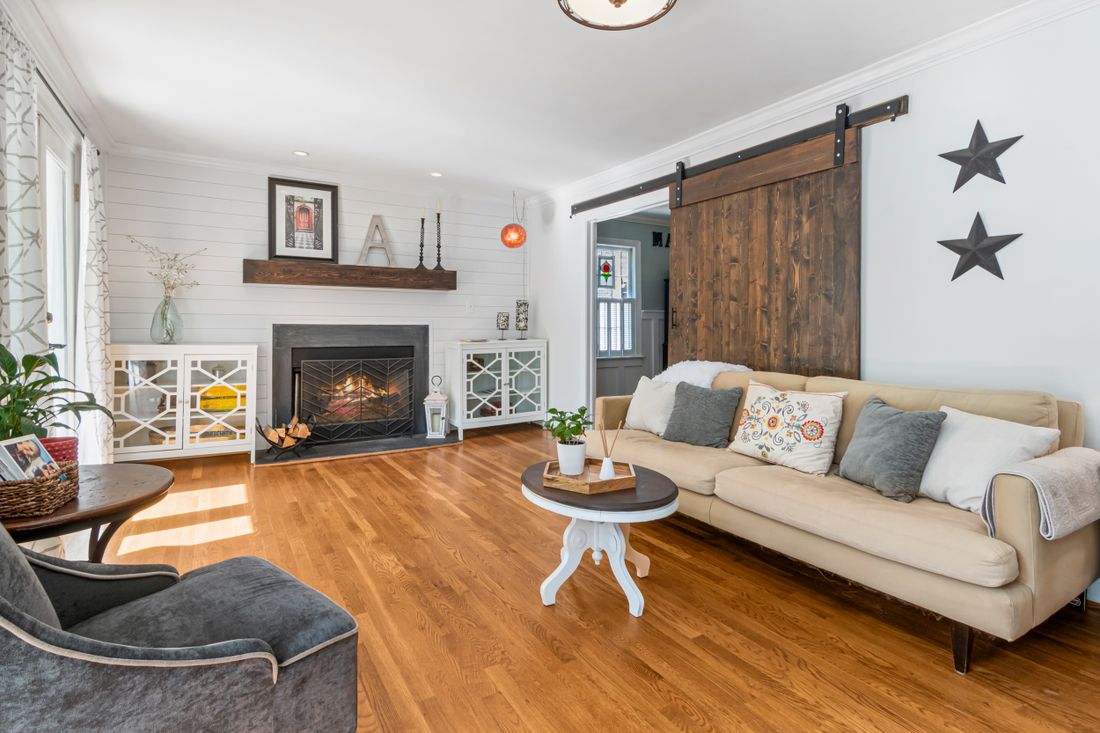 Living room after virtual staging — photo by Curtis Adams on Pexels