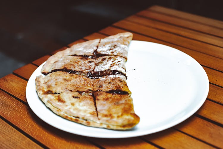 Shot Of Pancake On A Garden Table