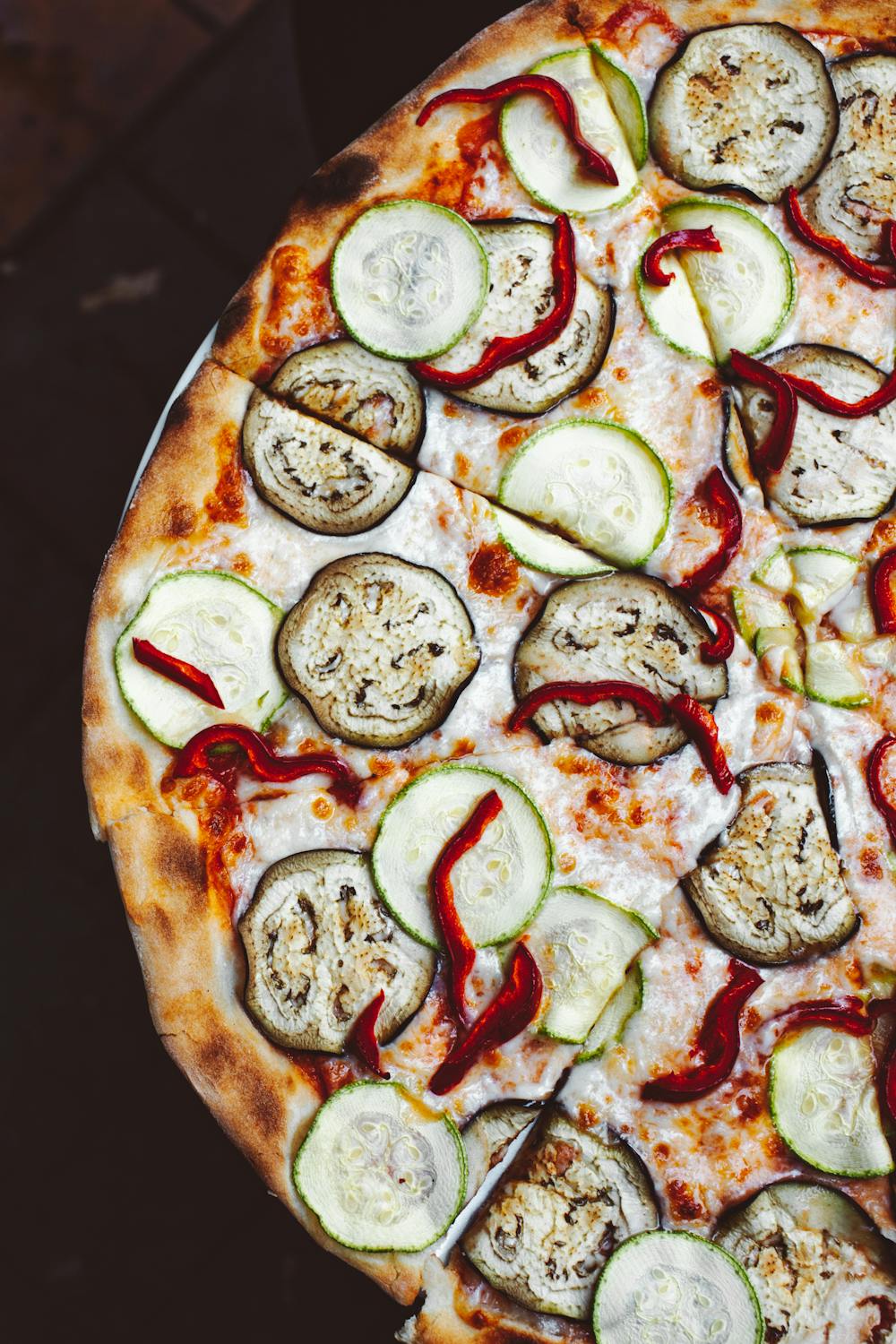 Herb-Roasted Chicken with Aubergine Slices