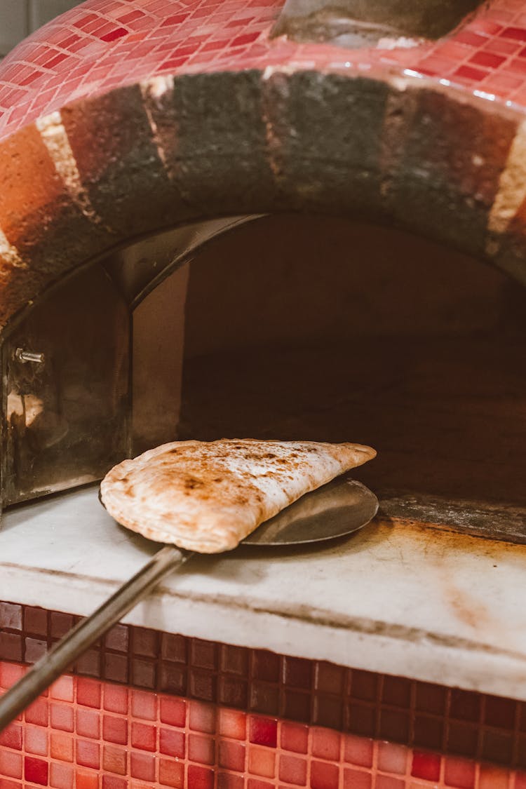 Baking Bread In Open Oven 