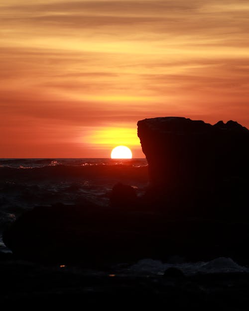 Základová fotografie zdarma na téma pláž, plážový západ slunce, západ slunce