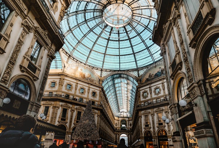 Low Angle Shot Of The Galleria Vittorio Emanuele II