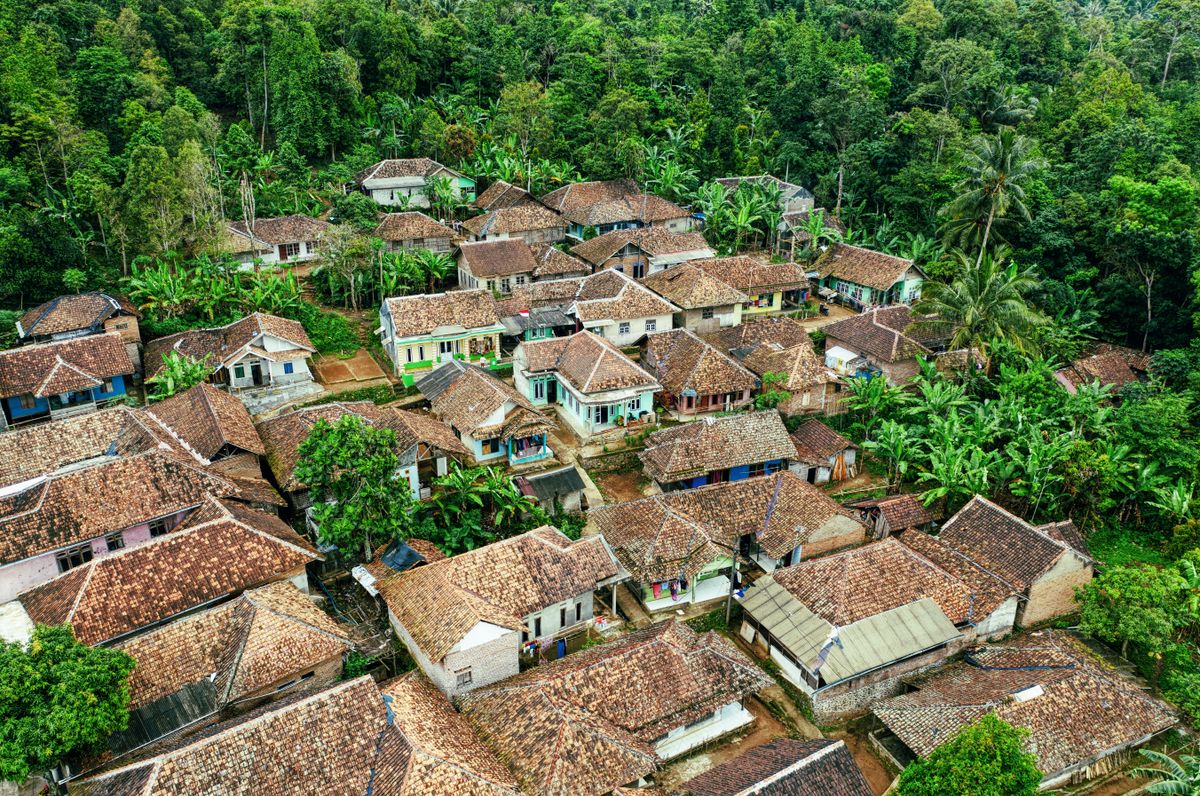 Desa Sumberejo dari udara