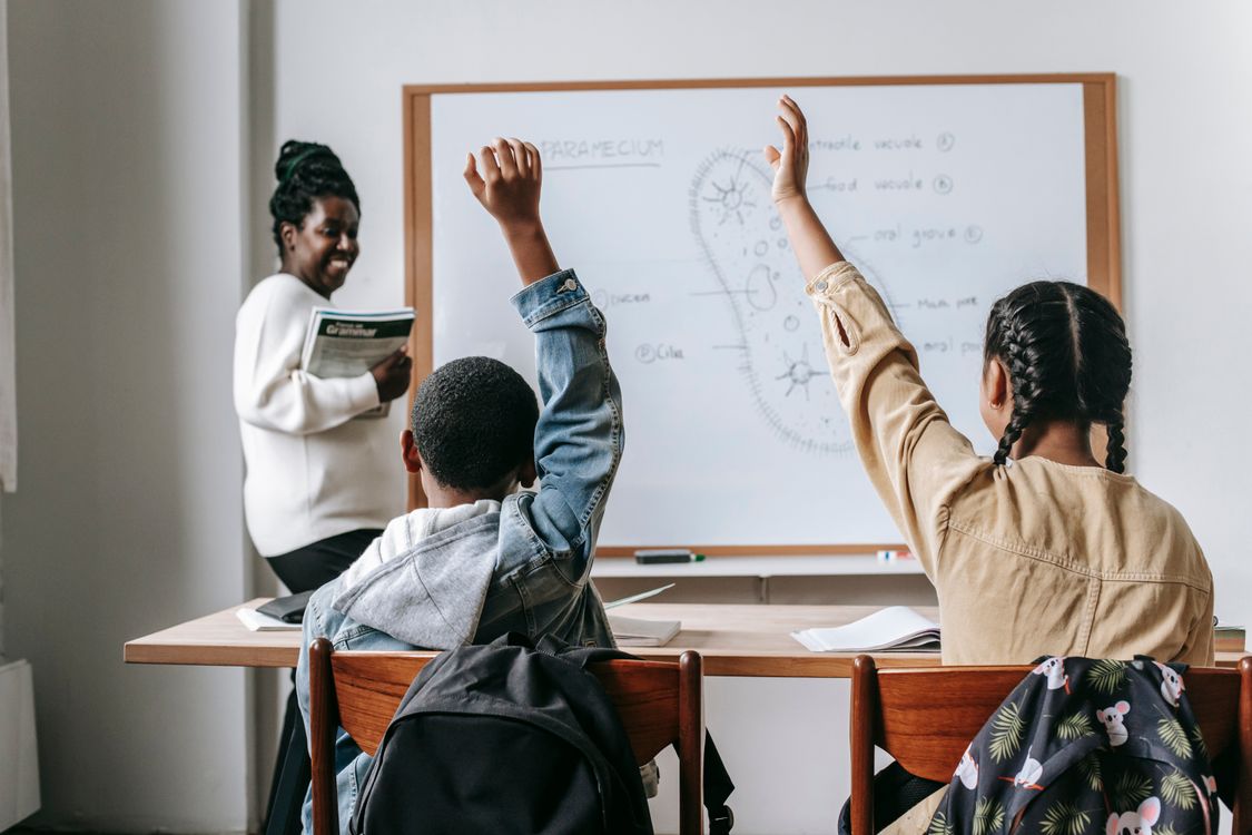 Black woman leading a class