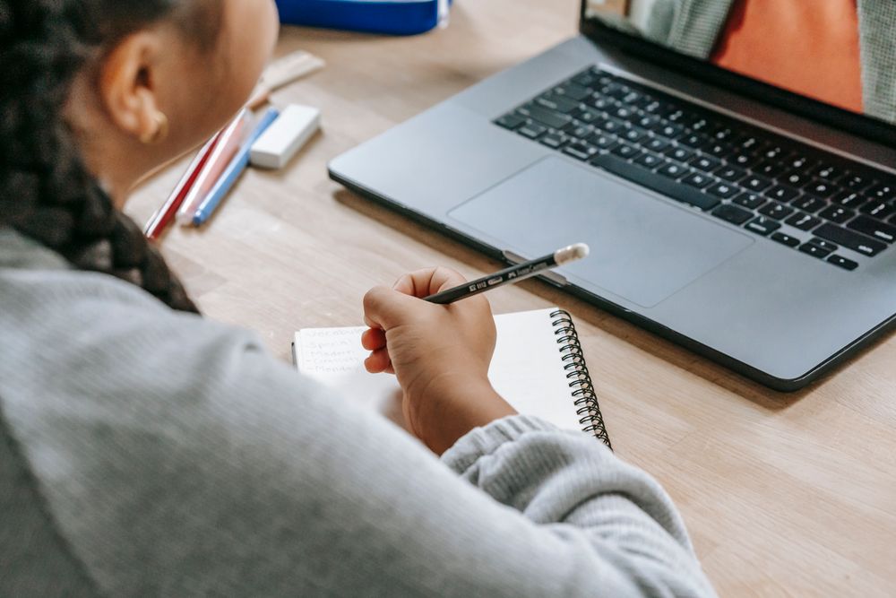 Student celebrating academic achievement