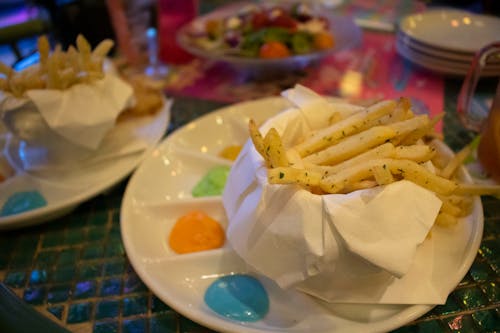 Free stock photo of colorful food, food, french fries