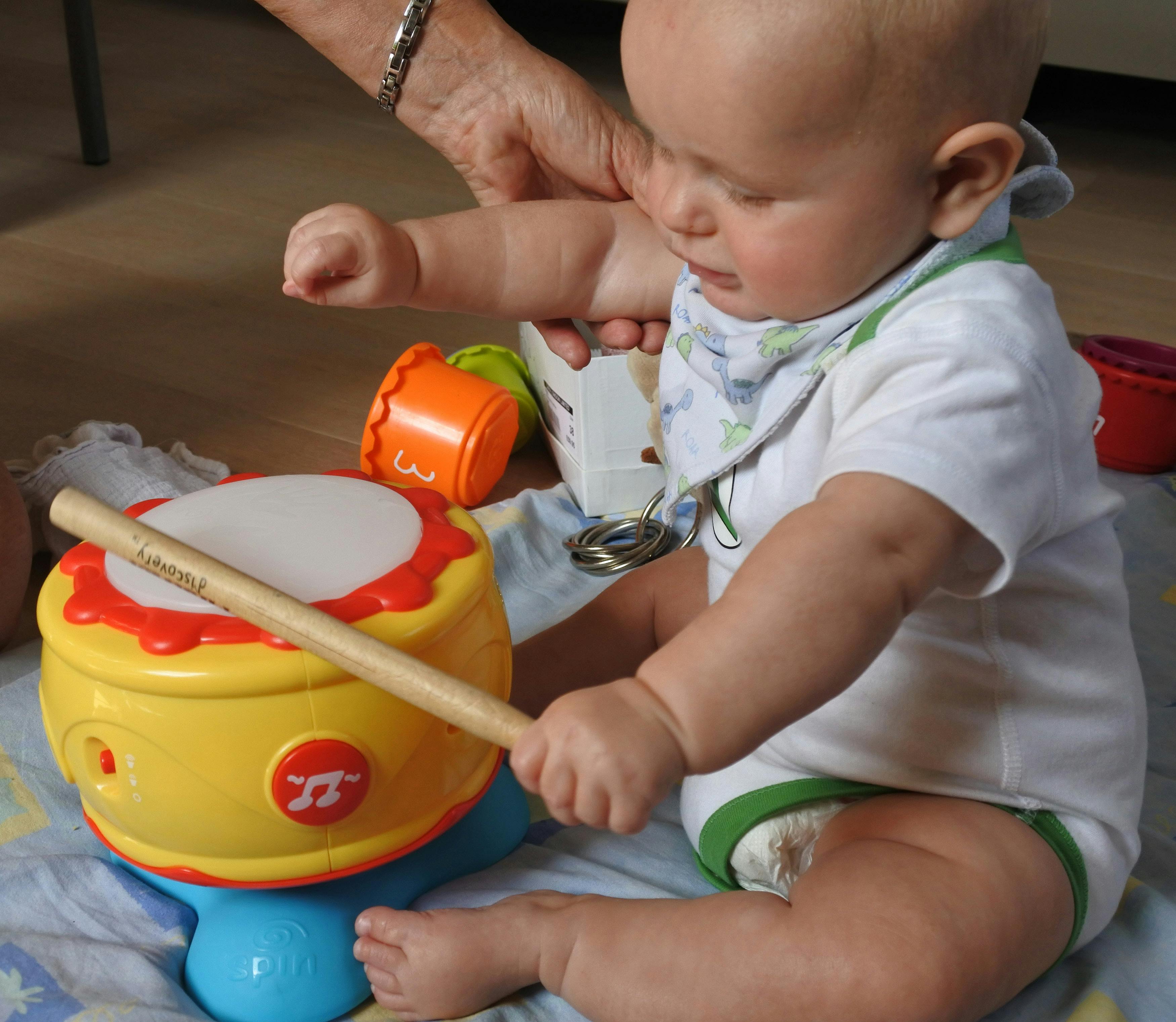 Free stock photo of baby, drum