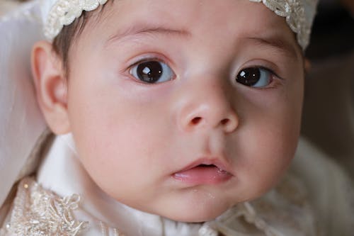 Free Close-Up Shot of a Cute Baby Stock Photo