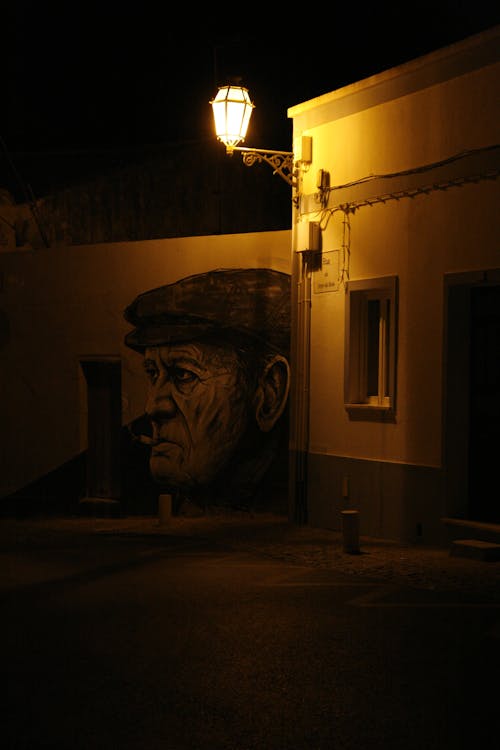 Free stock photo of empty street, night, portugal