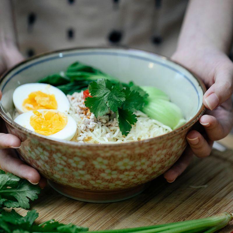 Tantanmen Ramen with Spicy Pork and Bok Choy