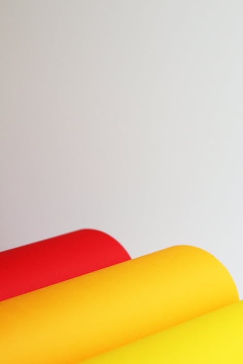 Free Red and Yellow Papers Stock Photo