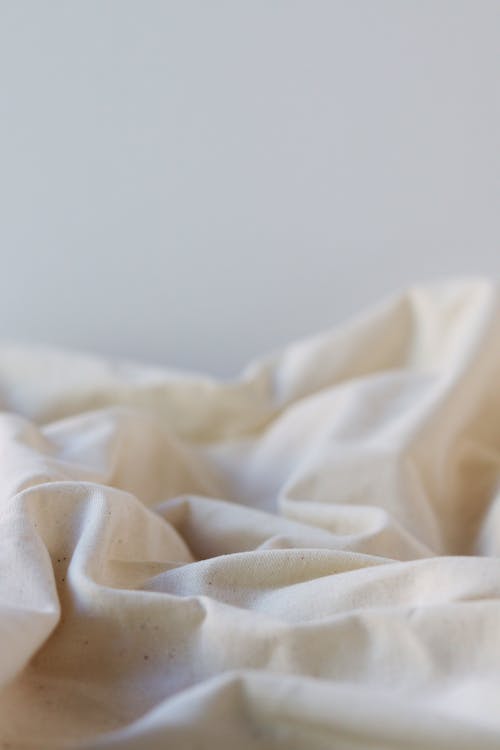 Crumpled White Textile