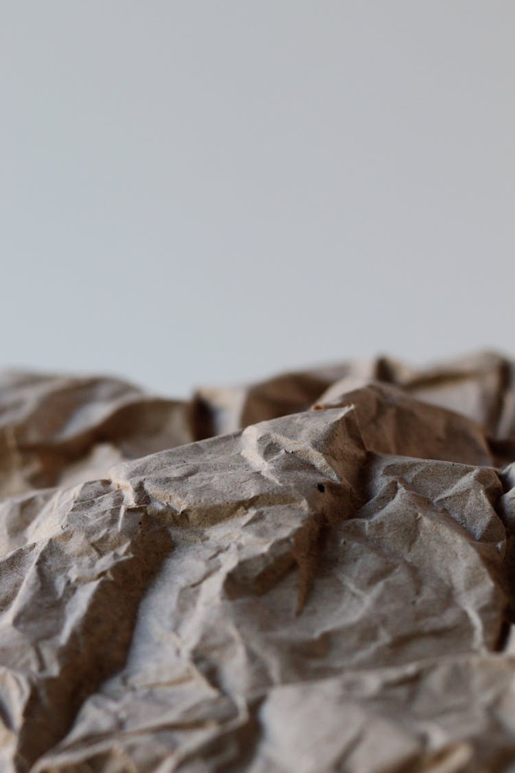 Crumpled Brown Craft Paper