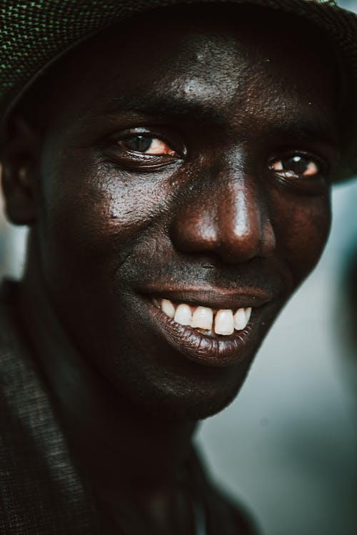 Close-Up Portrait of a Man Smiling 