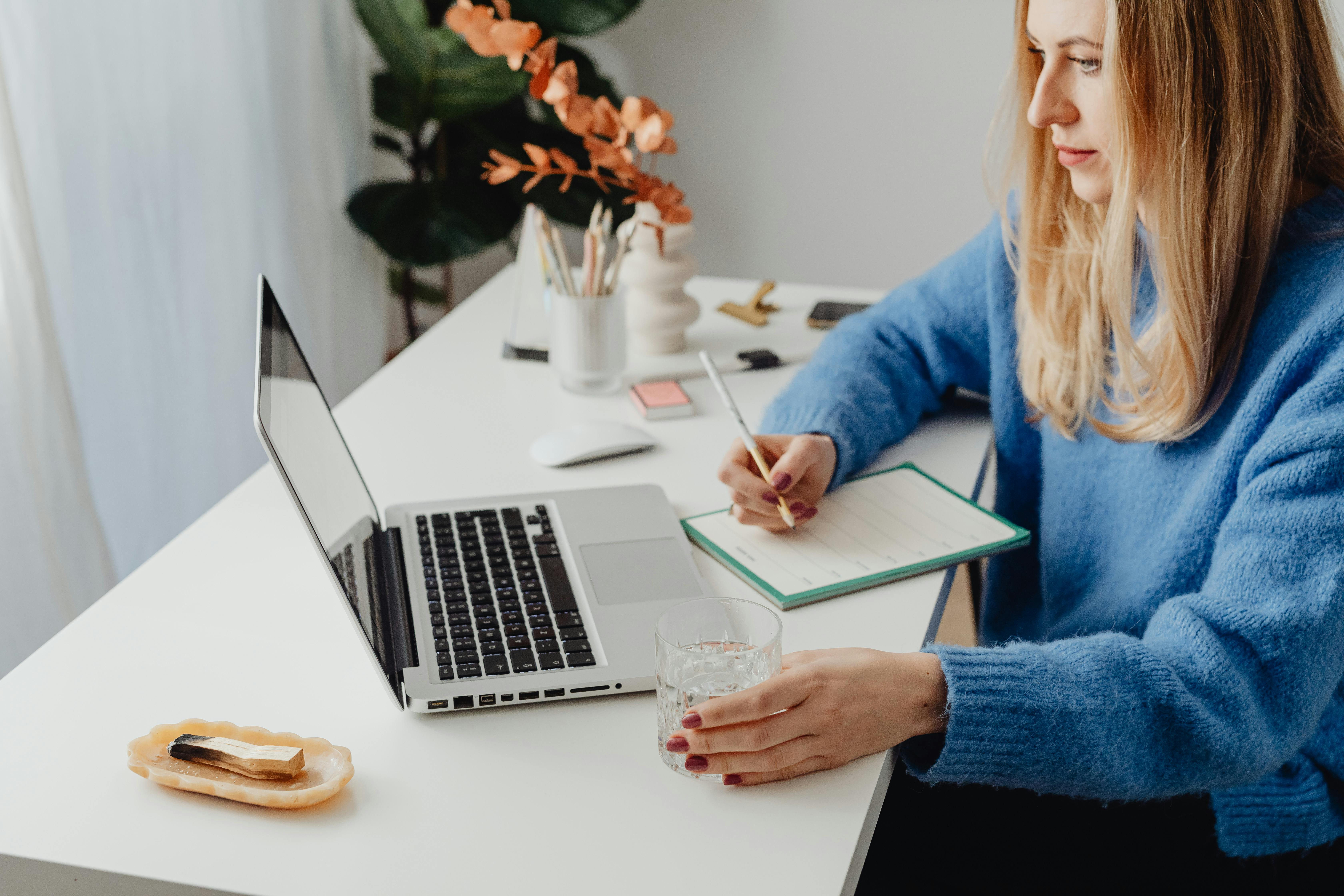 A Laptop on a Glass Table · Free Stock Photo