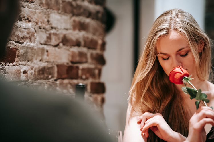 Couple Enjoying Romantic Date In Restaurant