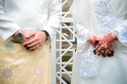 傳統服飾, 双手合十, 婚禮 的 免费素材图片