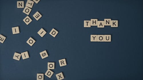 Letter Tiles on Flat Surface