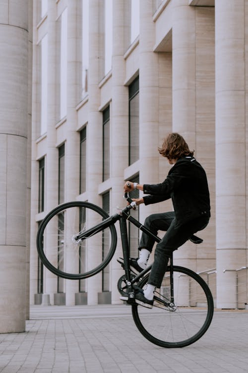 Δωρεάν στοκ φωτογραφιών με fixie, stunt, wheelie